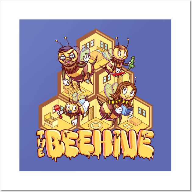 BeeHive Wall Art by Sleekmaus